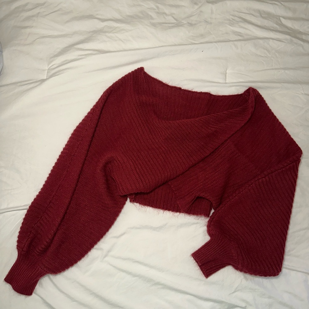 Zaful red sweater
